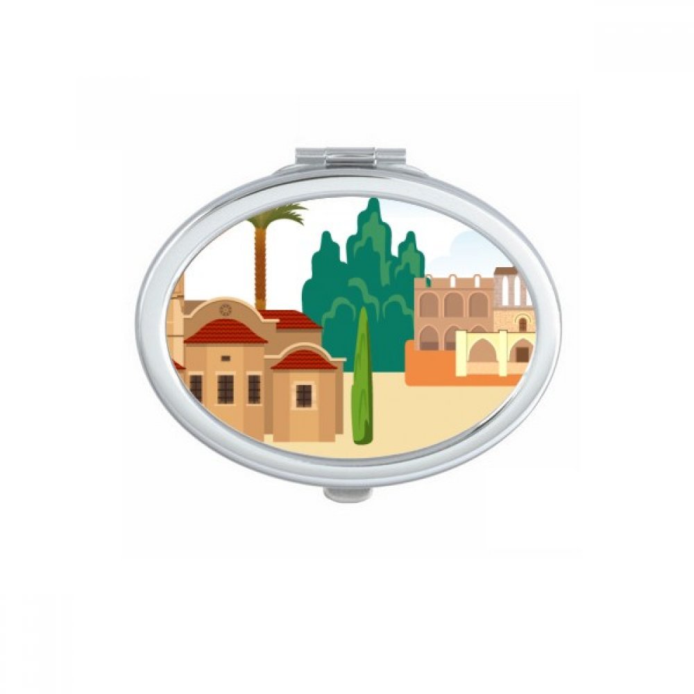 Miroir de poche Chypre mignon petit cadeau portable pour femme