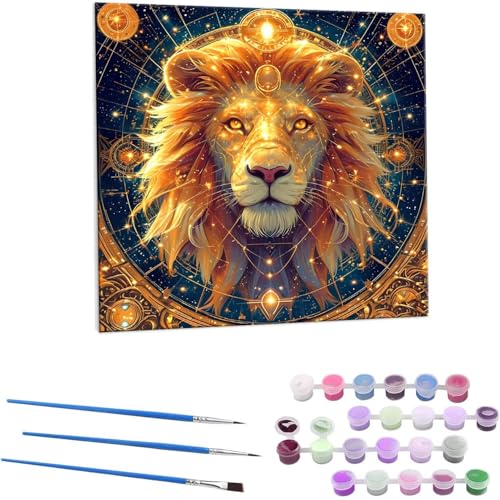 q G Paint by Numbers hG Lbg l ʂ肦 lphGLoXNtg  LoXA[g uVƃANG̋, ItBX CeA rO, ւ̃Mtg 80x80cm (t[