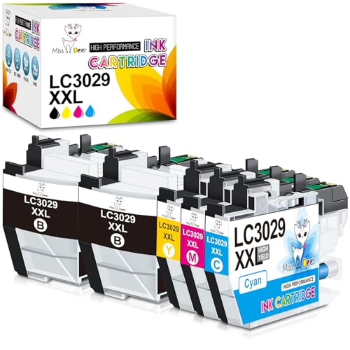 Image of Miss Deer LC3029XXL Ink Cartridges High Yield, Replacement for Brother LC3029 LC3029XXL Ink Cartridges Work for MFC-J5830DW MFC-J5830DWXL MFC-J5930DW MFC-J6535DW MFC-J6535DWXL MFC-J6935DW,5 Pack
