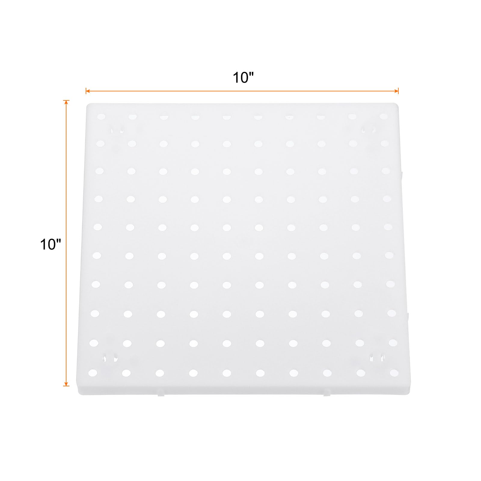 HARFINGTON Pegboard Combination Wall Organizer Kit Wall Mount Display Pegboard Panel Kits with 4pcs Pegboards and 48pcs Accessories Modular Hanging for Crafts Organization Wall Storage, White