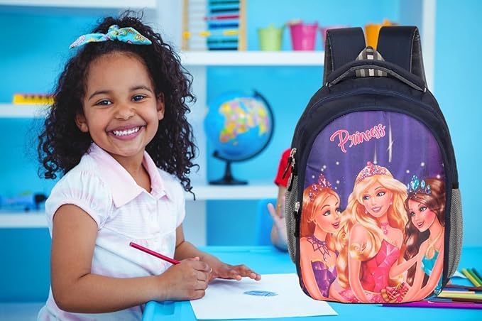 Image of Polyester kids Primary School Backpack, 30 Litres, Cartoon Print, for Tuition, Nursery to 5th Standard Boys and Girls Lightweight cartoon Bag