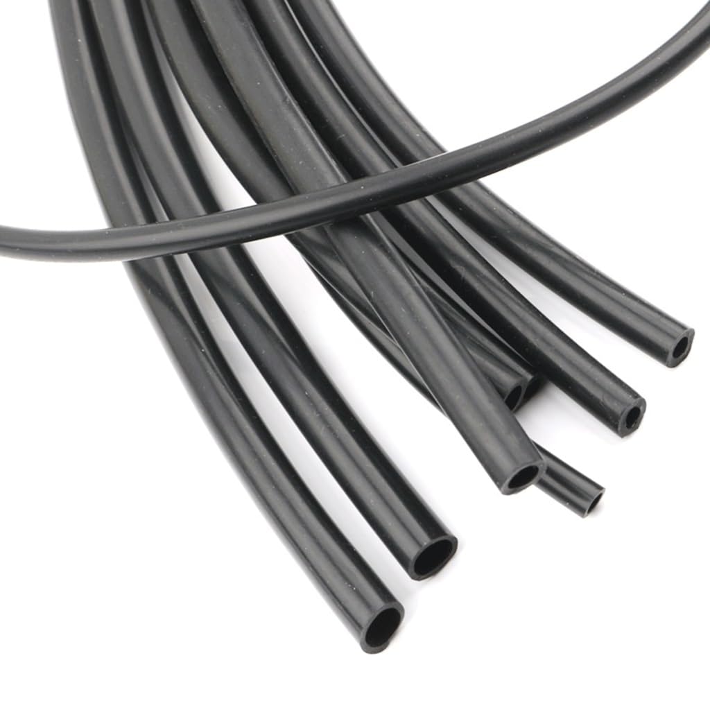 Tubo de silicona, Manguera de goma Flexible tubo silicona negro 10M for estanques y jardines, tamaños múltiples suaves(ID 16mm x OD 20mm)