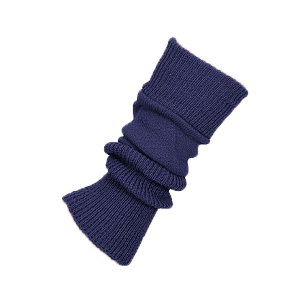 Starlite Flo Yellow 38Cm Navy Leg Warmers - No Stirrup