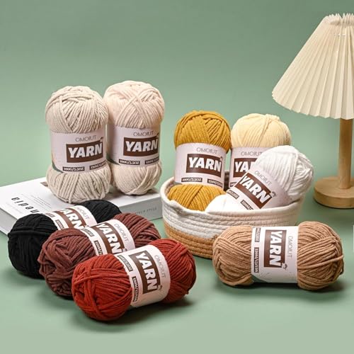 Image of 3 Packs Plush Chenille Chunky Crochet Yarn - Baby Yarn for Crocheting Soft - Velvet Yarns Knitting for Blankets Crafts - Fluffy Amigurumi Yarns 300g / 393yd (3 Macaron)