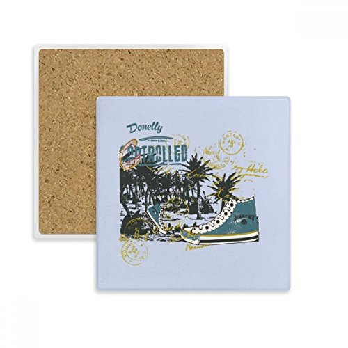 Coaster tasse absorbant multicolor, une idée cadeau originale pour les amateurs de thé - 2