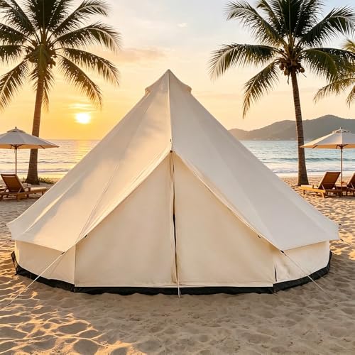 Carpa Bella con Estufa, Lona Yurt para Camping Familiar miniatura 6
