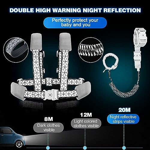 Coleira infantil para caminhar, coleiras de segurança para crianças, arnês de segurança com trava pa