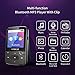 MP3 Player, Wiwoo 16GB Bluetooth MP3 Player with Clip FM Radio Voice Recorder Earphones, Running Portable Music Player Support up to 128GB (F3)