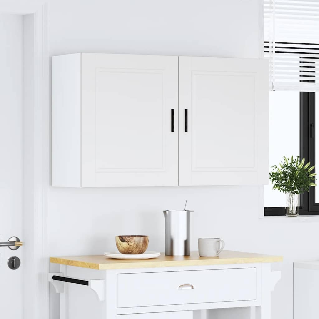 Lot de 2 armoires de cuisine suspendues Porto - En bois - Blanc - 50 x 31 x