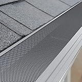 Daisypower 48ft/14.6m Gutter Guard,5 Inch/125mm Wide Aluminum Mesh Gutter Protection Covers fits Any roof or Gutter Type,Anti-Leaf,Prevents Roof Clogged Downspouts