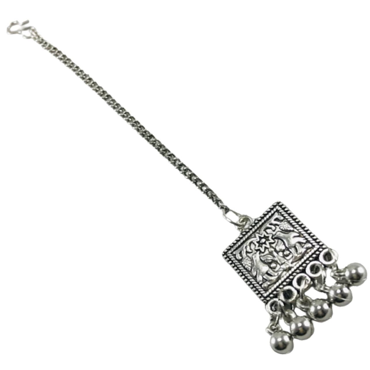 Sattyaki Stylish Navratri Oxidized Silver Maang TikkaBor With Damini Matha Patti for Women and Girls. (Sattyaki Silver Small Tikka) (B0CHP64P13) Amazon Price History, Amazon Price Tracker