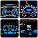 WLJH 10 Pack Ice Blue Canbus T5 Led Bulb 2721 37 74 Wedge Lamp PC74 Twist Sockets Dash Dashboard Lights Instrument Panel Cluster Leds Replacement