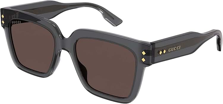 小物 GUCCI sunglasses vintage asianfit brown Rectangular-frame sunglasses in brown tortoiseshell | GUCCI® US