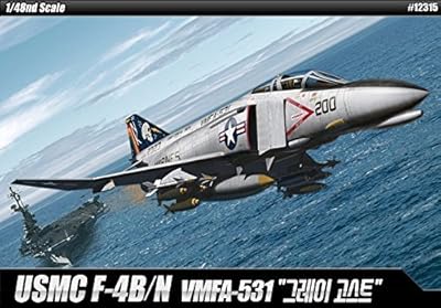 Academy Plastic Academy 12315 Plastic Model Kit 1/48 USMC F-4B/N VMFA-531 Gray Ghosts (overseas direct sending goods) [parallel import goods]