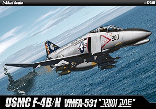 Academy Plastic Academy 12315 Plastic Model Kit 1/48 USMC F-4B/N VMFA-531 Gray Ghosts (overseas direct sending goods) [parallel import goods]