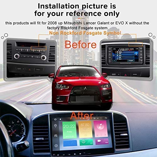 Sygav Android 10 Car Stereo 8 Core 4G Ram Gps Navigation Radio For 2008-2017 Mitsubishi Ralliart Lancer Evo X Head Unit Without Oem Rockford Fosgate Amp #TOP1