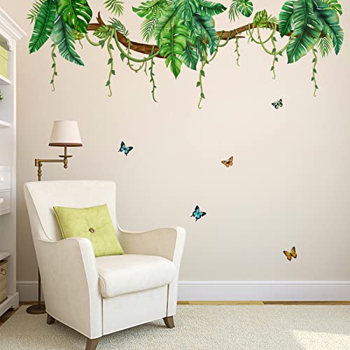 Vinilo Decorativo Hojas Tropicales 30x90cm miniatura 6