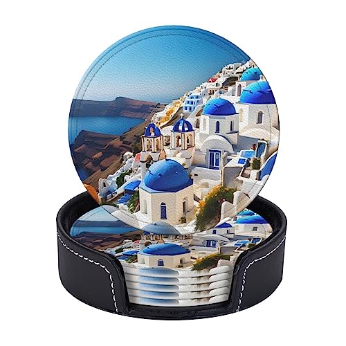 Dessous de verre Santorini en PU résistant pour table chic - 6