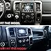 Chrome Central Control AC Vent Navigation Panel Screen Dash Board Trim Cover Accessories For 2013-2018 Dodge RAM 1500 2500 3500
