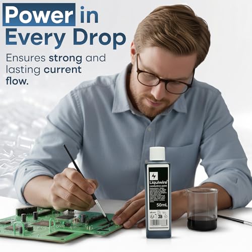 Electrically Conductive Paint 50ml - Water-Based Carbon Coating for Guitar Shielding, PCB & Remote Control Repair - Matte Black EMI/RF Shield - Image 8