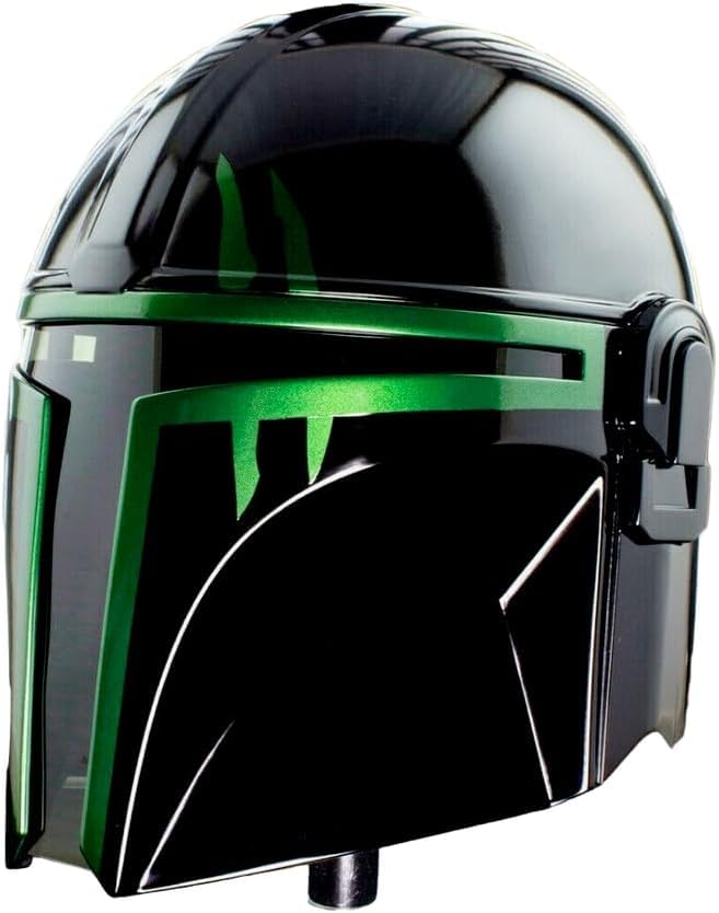 ANTIQUEAURA Medieval Black Steel Wearable Helmet SCA LARP Replica Mand-olorian Helmet for Roleplay & Cosplay