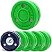 Green Biscuit Original 4 Pack Off Ice Hockey Pucks, Official Street Hockey Puck to Improve Stickhandling and Passing Skills