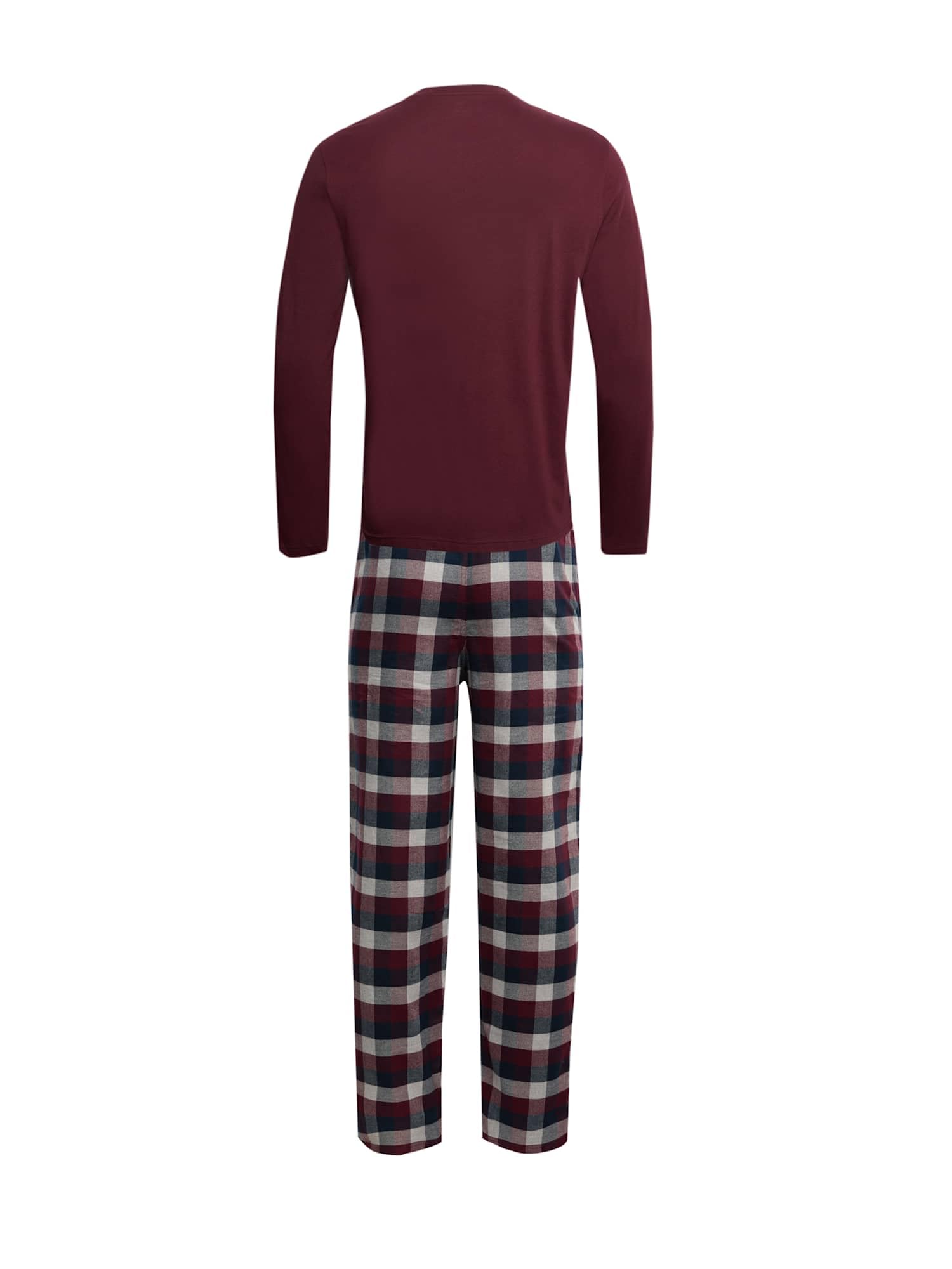 Marks & Spencer Conjunto de Pijama de Algodón Afelpado para Hombre, Ajuste Normal, Cintura con Cordón, con Bolsillos