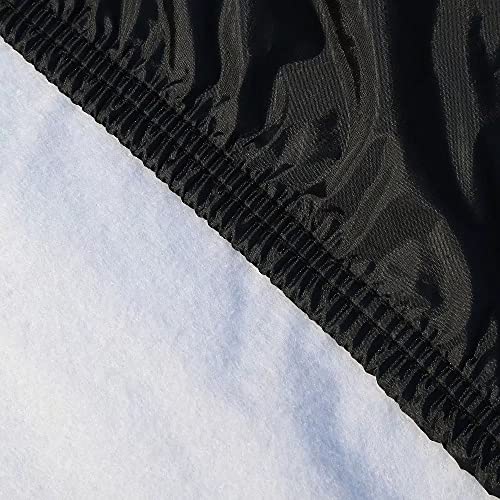 Image of Car Cover Waterproof All Weather SUV - Coverado Black Car Cover Hail Protection with Zipper Door, Cotton Backing Snowproof UV Protection Windproof, Universal Fit for SUV (191 inch-205 inch)