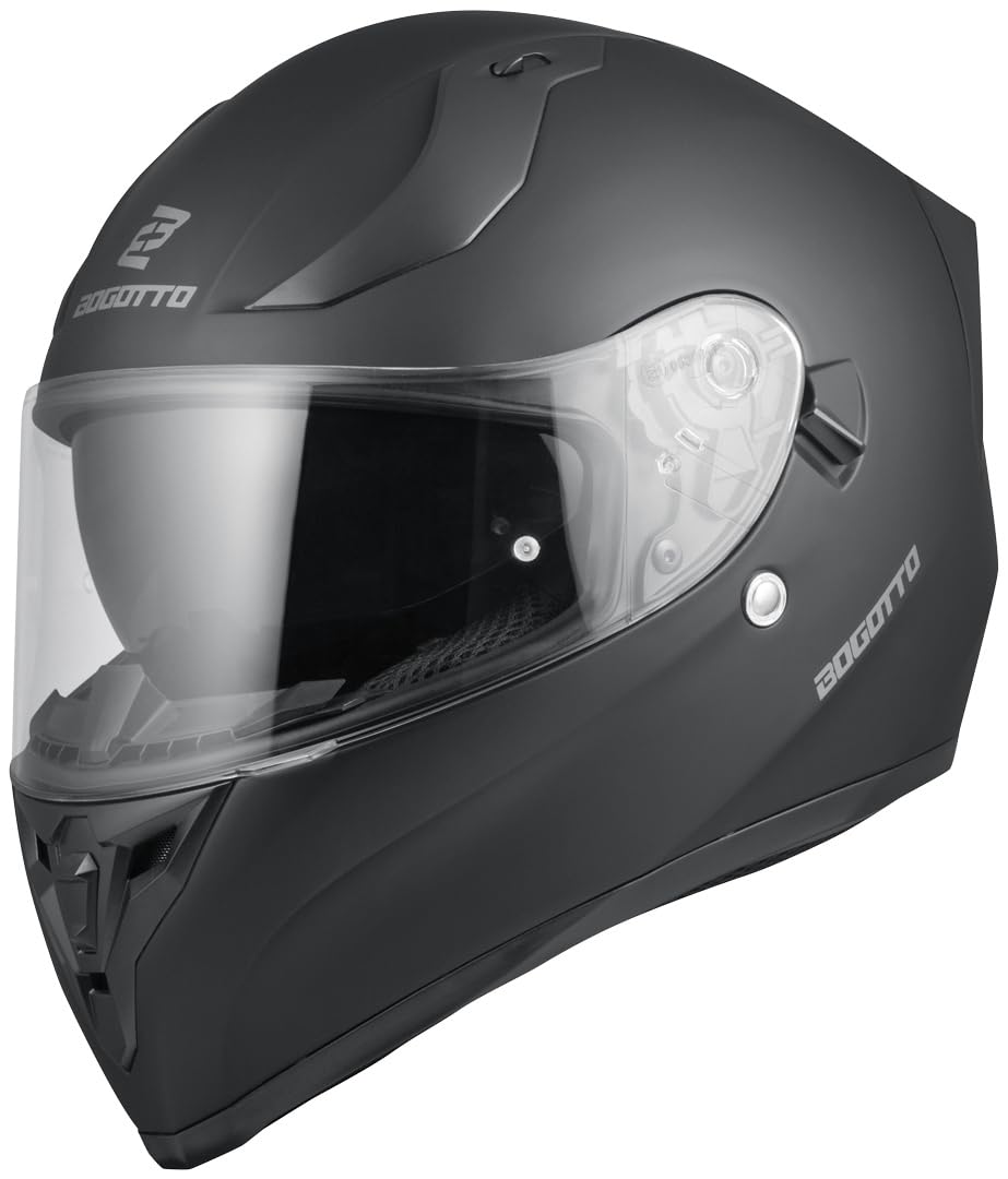 Bogotto H128 Solid Helm, schwarz, XS | Pinlock vorbereitet