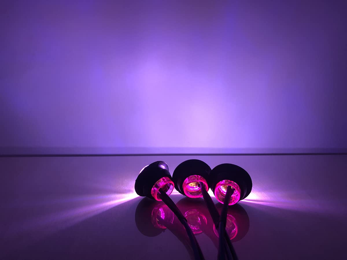 Amazon.com: 50Pcs Purple 3 Led 12V 3/4'' LED Marker Clearance