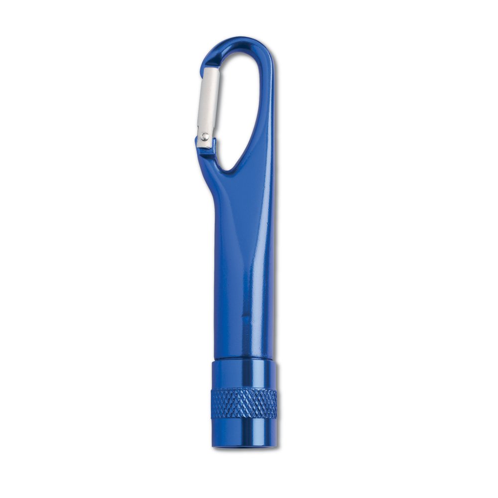 Ebuygb Blue Carabineer Aluminium Torch Bright Led Light - Ultra Bright Portable Camping (Blue)