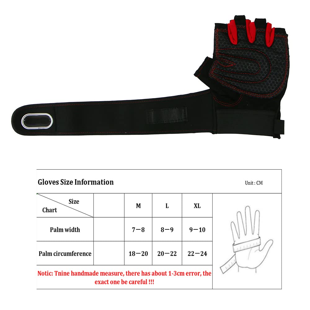 1 par de guantes de gimnasio, guantes de levantamiento de pesas, entrenamiento de culturismo, deportes, ejercicio, ciclismo, deporte, entrenamiento, guante para hombres y mujeres, naranja, XL