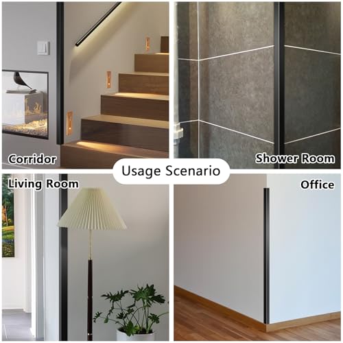 Image of Black Aluminum Alloy Metal Wall Corner Guards 1.6 inchx1.6 inchx48 inch,19Ga /0.9mm10PCS | Black Aluminum Alloy Wall L shaped wall corner guards,solid right angle corner Metal Protectors,90Angle Corner Guards