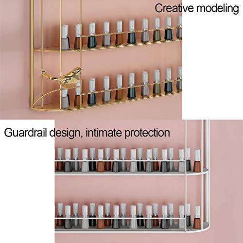 LHY-Shelf LJ Nagellackständer Metall, Nagellackregal Wandregal, Regal Aufbewahrung Ständer Organizer Ablagen für… – Bild 5