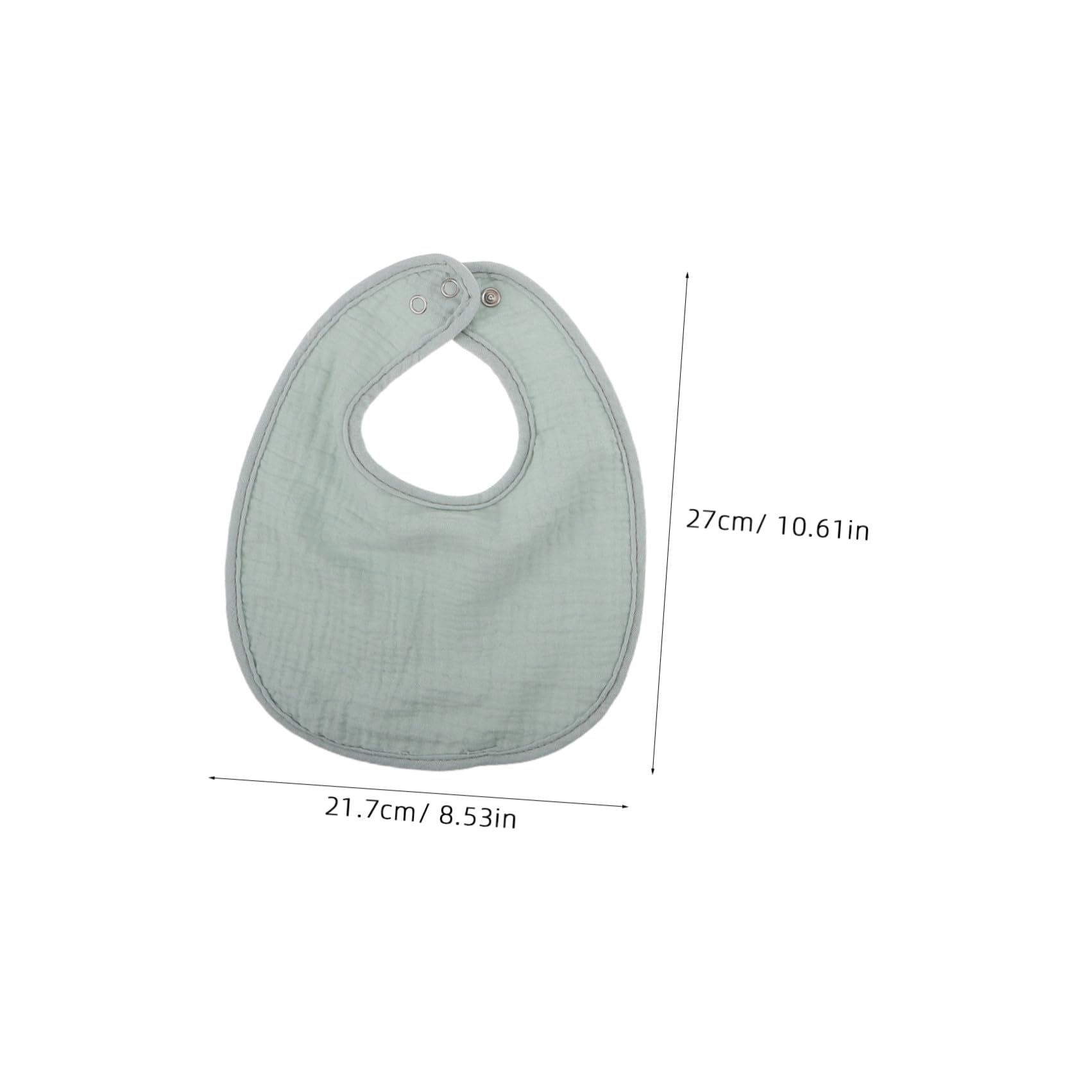 Toyvian Bavaglino per in Cotone Doppio Strato, 10 Bavaglini U Shaped per Uso Quotidiano