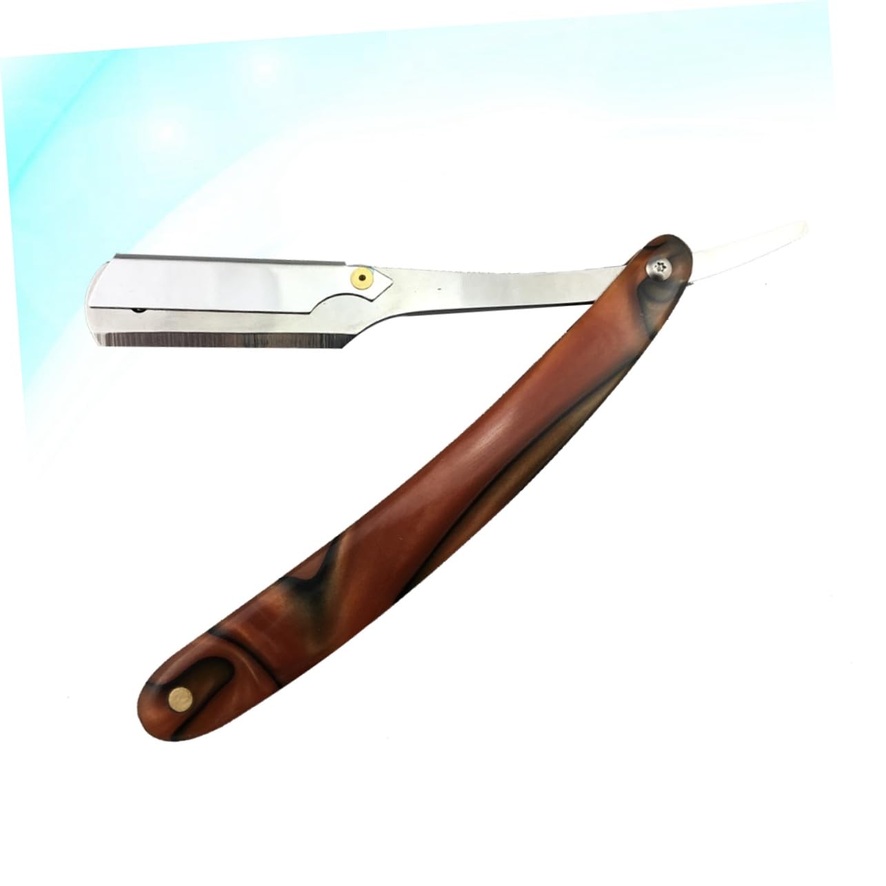 Didiseaon 2pcs Style Vintage Barber Steel Razors Manual Men's Shaving Accessories Straight Blade Razors for Beard Hair
