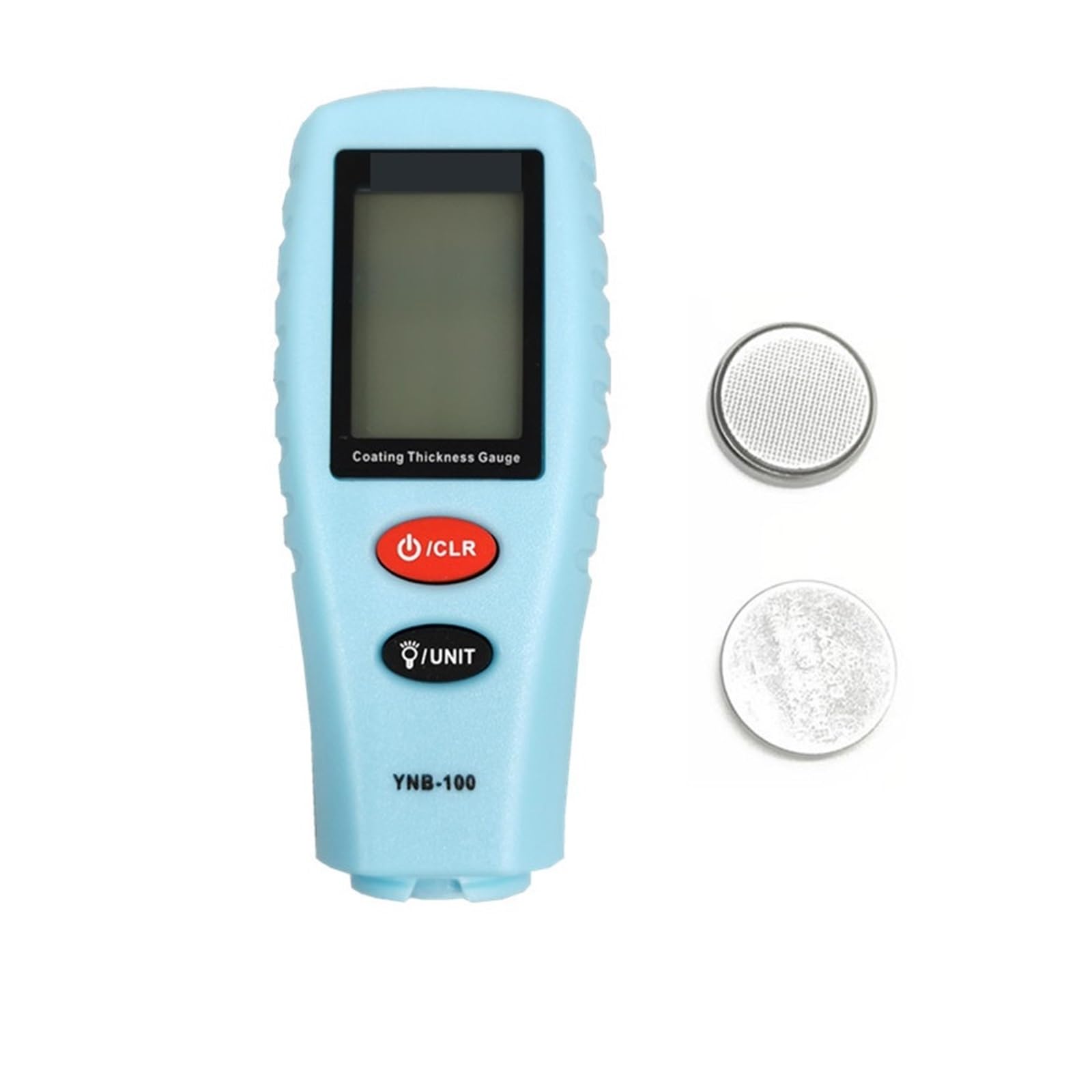 Miernik grubości lakieru 20ps cyfrowy Mini miernik grubości lakieru samochodowego Tester z podświetleniem YNB-100 | Blue With Battery