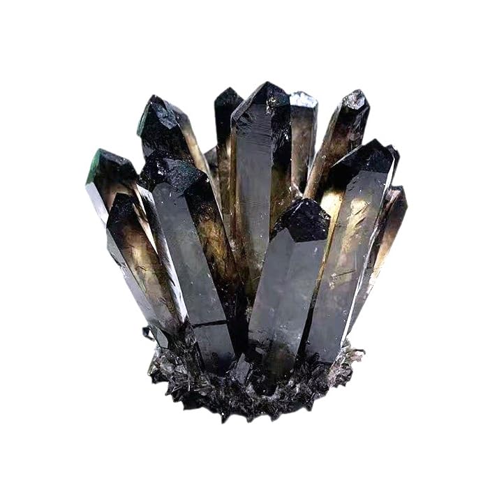 Cluster de cristal de thé d'exception, ornement luxueux maison 800g