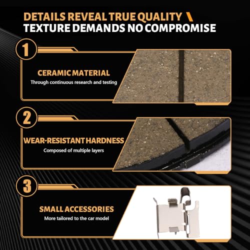 Image of D1210 Front Brake Pads Fit For Toyota RAV4 2006-2008 (2.4L Sport /Limited /Base),Corolla 2019(L,LE,XLE,LE Eco), Pontiac Vibe 2009-2010 1.8L Base, Scion xB 2008-2015, Lexus HS250h 2010-2012