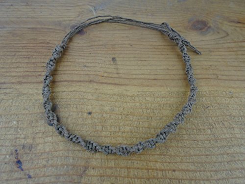 Generic Dark Brown Hemp Anklet Bracelet Handmade Adjustable Beach Hemp Jewelry thumb #2