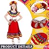Funnysoft 6 Pcs Mexican Dress for Girls Traditiona... #3