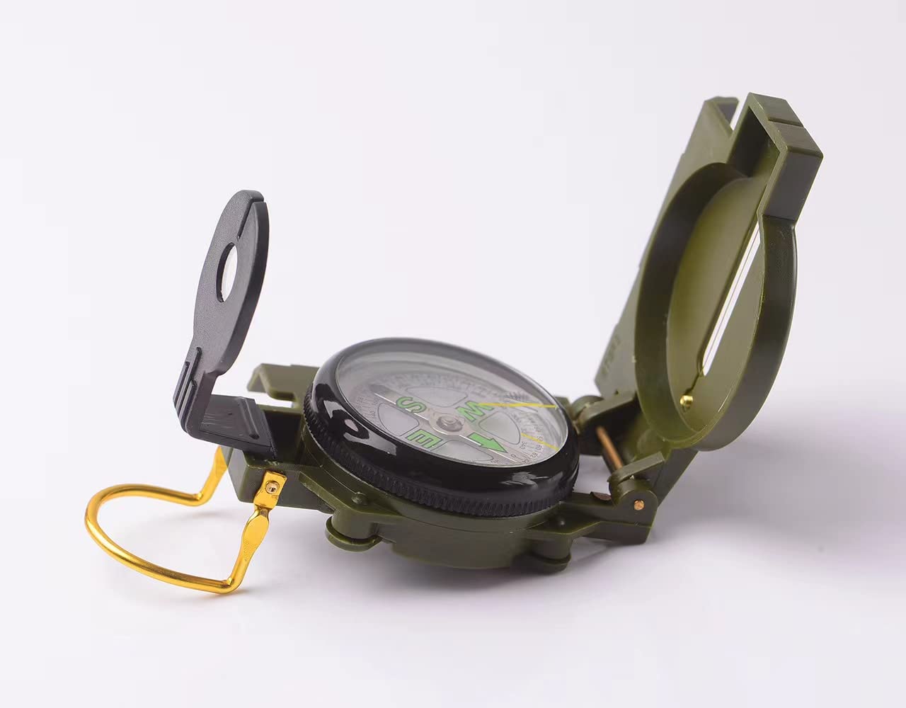 Orienteering Compass - Hiking Backpacking Compass - Advanced Scout Compass Camping, Green