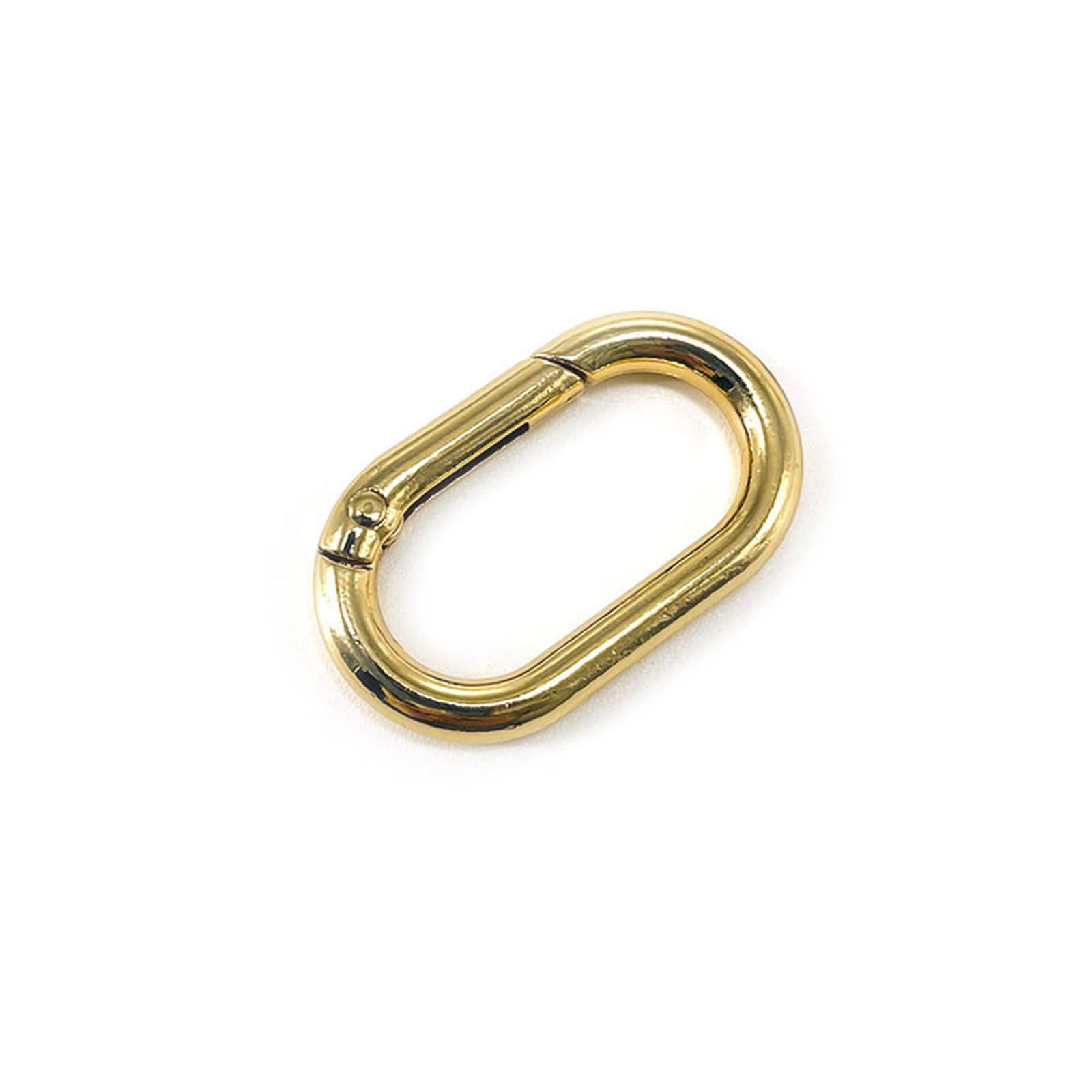 Buachois 20Pcs Chiavi a Molla Chiusura Moschettone,Fibbia a Molla Ovale, 23mm Moschettoni Ovali Clip Portachiavi Chiusura per Portachiavi Cinturino Borse Abbigliamento(D'argento