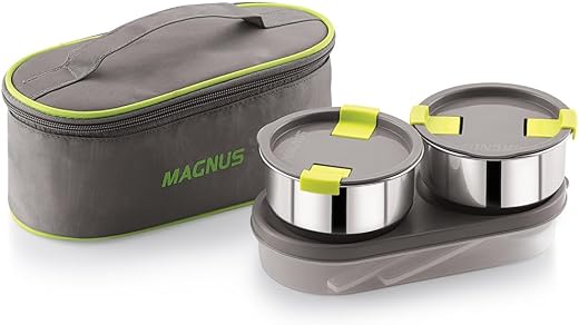 Magnus Olive 3 Lunch Box Set: Leak-Proof Stainless Steel Containers with Thermal Bag - Lunch Box for Kids and Lunch Boxes ...