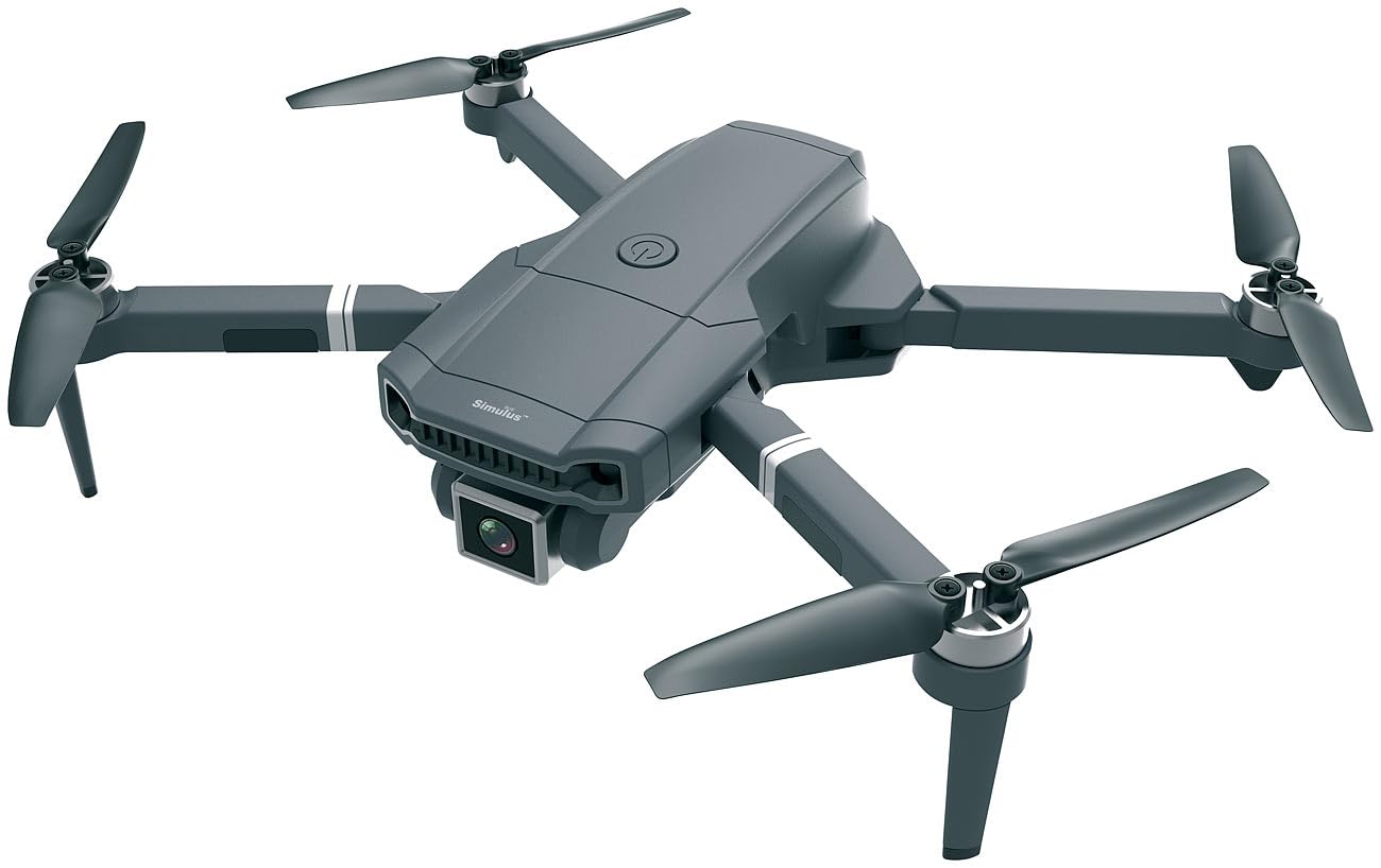 Simulus Quadrocopter-Drohnen: Faltbare WLAN-Drohne mit Brushless-Motor, Versandrückläufer (RC-Drone, Faltbarer Quadrocopter, USV)