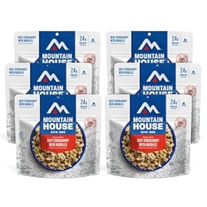 Mountain House Beef Stroganoff with Noodles | Freeze Dried Backpacking & Camping Food | 6-Pack