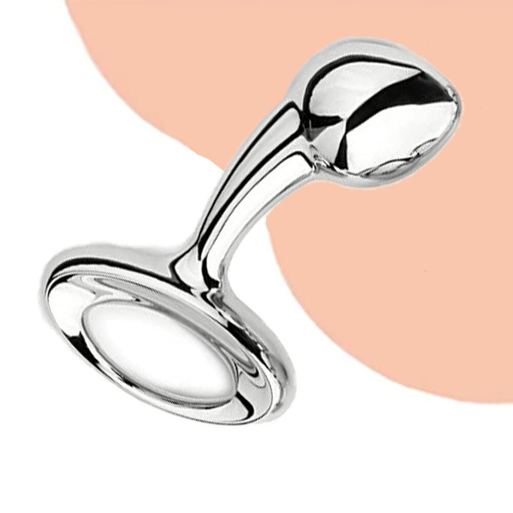 Plug anale Set di plug per testa a sfera anale in acciaio inossidabile pesante Set di perline anali in metallo piccolo e grande Butt Plug Pull Ring Insert Ass Toy dildo
