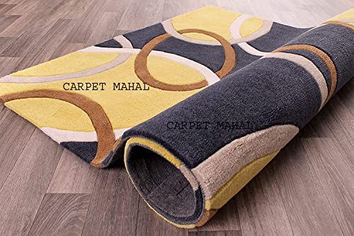 Image of Carpet Mahal Export Quality Handmade Tuffted Pure Woollen Carpet for Hall Living Room Bedroom Size 12 x 15 feet (360X450 Cm) Color-Multi
