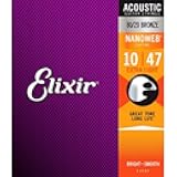Elixir Nanoweb extra light acoustic guitar strings .010 - .047 11002 (2 PACKS)