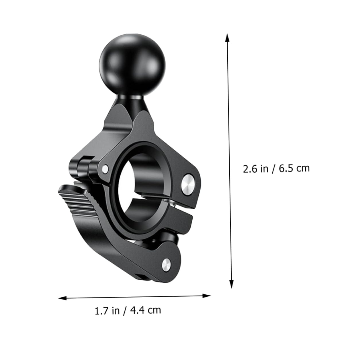 PLAFOPE Soporte De Manillar para Moto y Bicicleta Base De Montaje De Aleación De Aluminio con Adaptador De Bola De Compatible con Soportes De Teléfono Instalación y Duradero